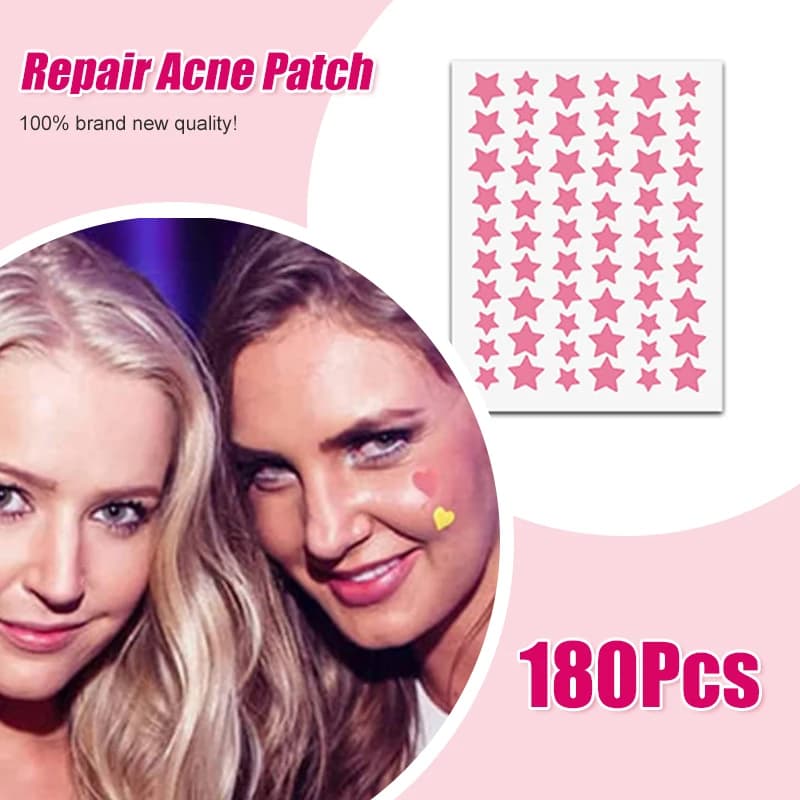 180Pcs Acne Patch Repair Acne Cleansing Invisible Breathable Waterproof Acne Cleansing Concealer Fade Clean