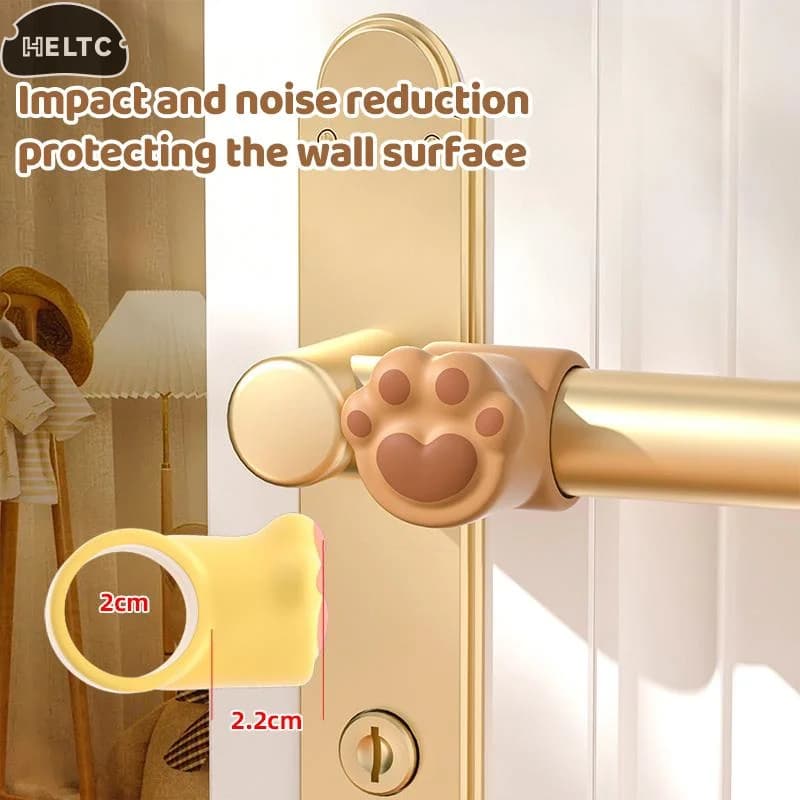 Door Stopper Cartoon Style Silicone Doorstop Anti-damage Wall Protector Protection Mat Anti-collision Pad Door Handle Crash Pad