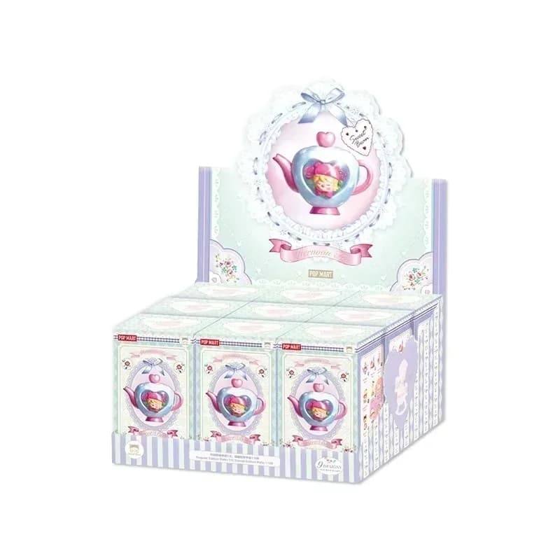 POP MART Sweet Bean Afternoon Tea Series Kawaii Anime Action Figure Blind Box - Mystery Box Sorpresa da Collezione per Ragazze