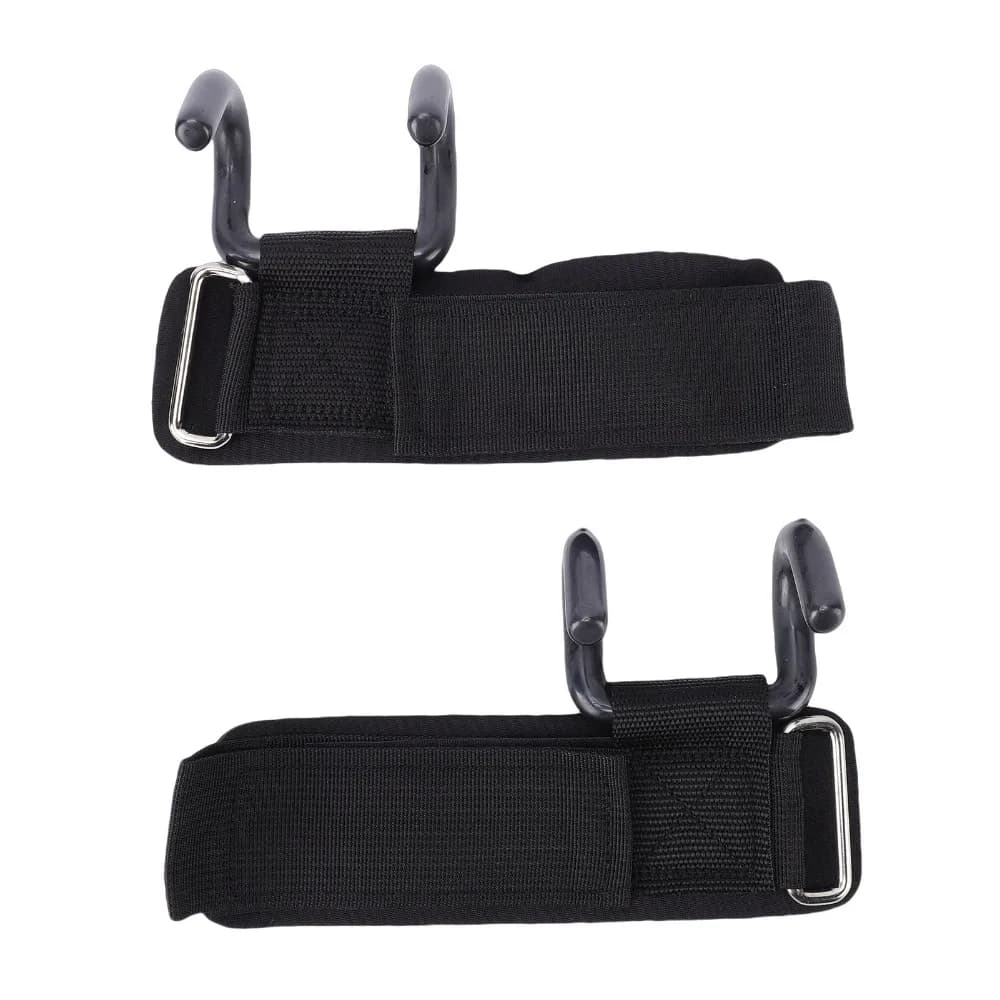 2pcs Heavy Duty Strap Weight Lifting Hook Hand Grip Design Adjustable Wrist Strap Pull Up Hook Lifting Hook Strap Gym Workout
