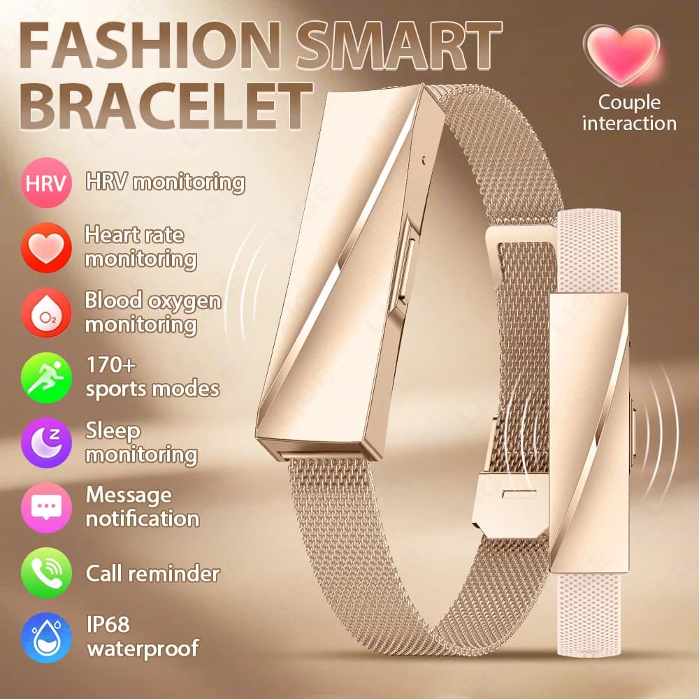 LIGE senza schermo moda Smart Watch donna Sport Fitness cardiofrequenzimetro braccialetto 1ATM impermeabile nuovo Smartwatch per Andrio IOS