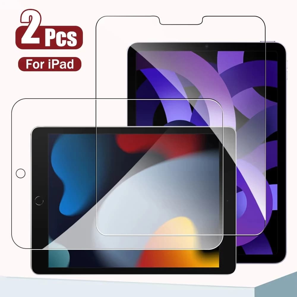 2 pezzi 9H protezione dello schermo in vetro temperato per iPad Pro 11 M4 2018-2022 Air 5 4 Ipad 10 10.9 A16 2025 9th 8th 7th 6th 5 pellicola di vetro