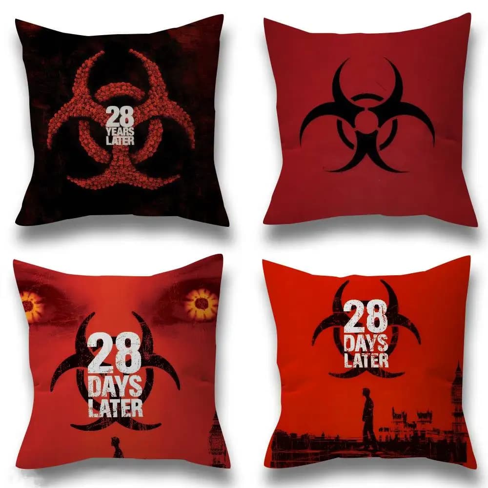 Fodera per cuscino decorativa 30x50 in poliestere per divano, ispirata al film Horror 28 Days Later, per decorazioni domestiche