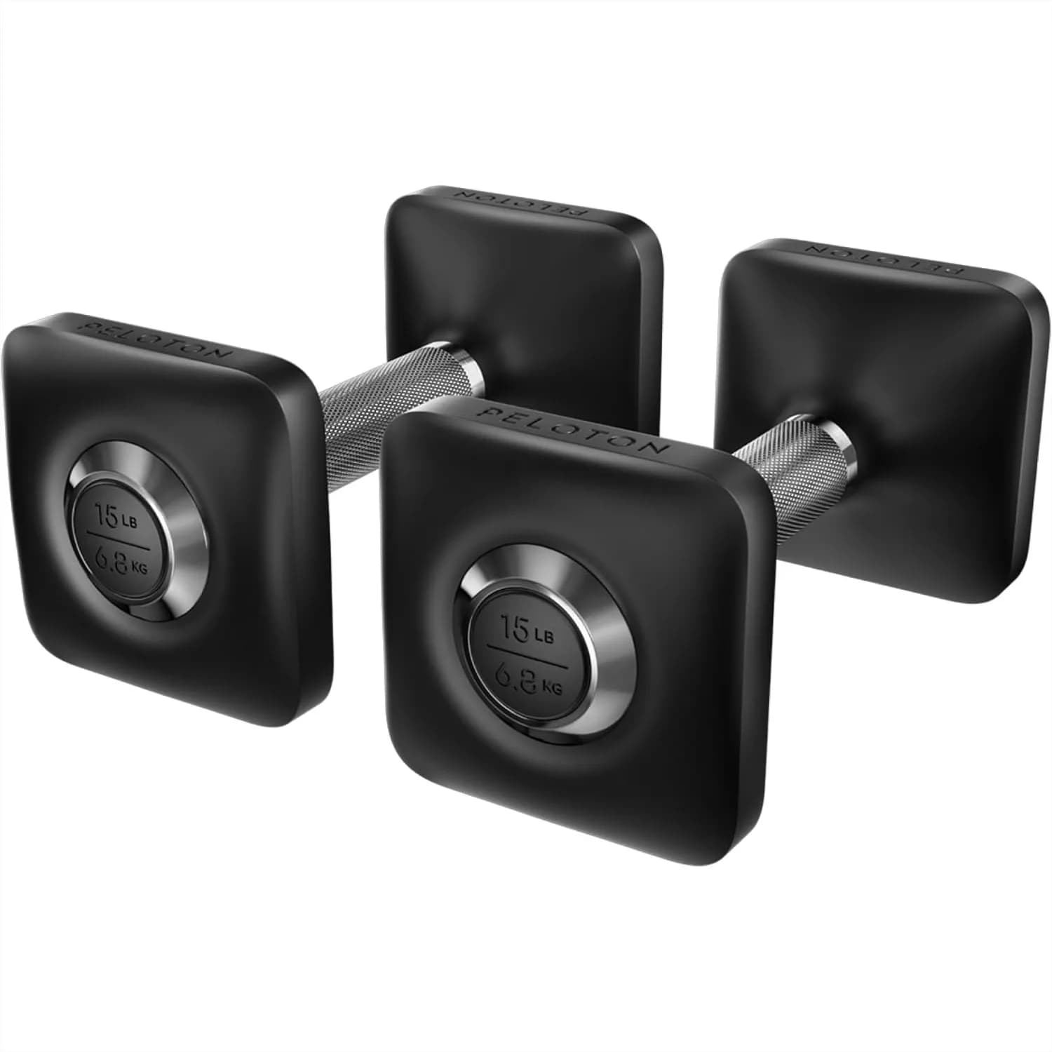 Set di 2 manubri in ghisa con rivestimento in uretano, impugnatura antiscivolo, design ergonomico per palestra domestica