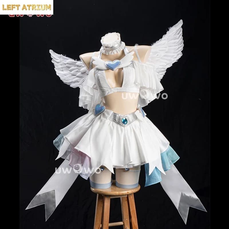 UWOWO Costume Cosplay Anime Stocking, Nuovo Costume Cosplay Stocking Angel, Taglie S-3XL, Costume di Halloween