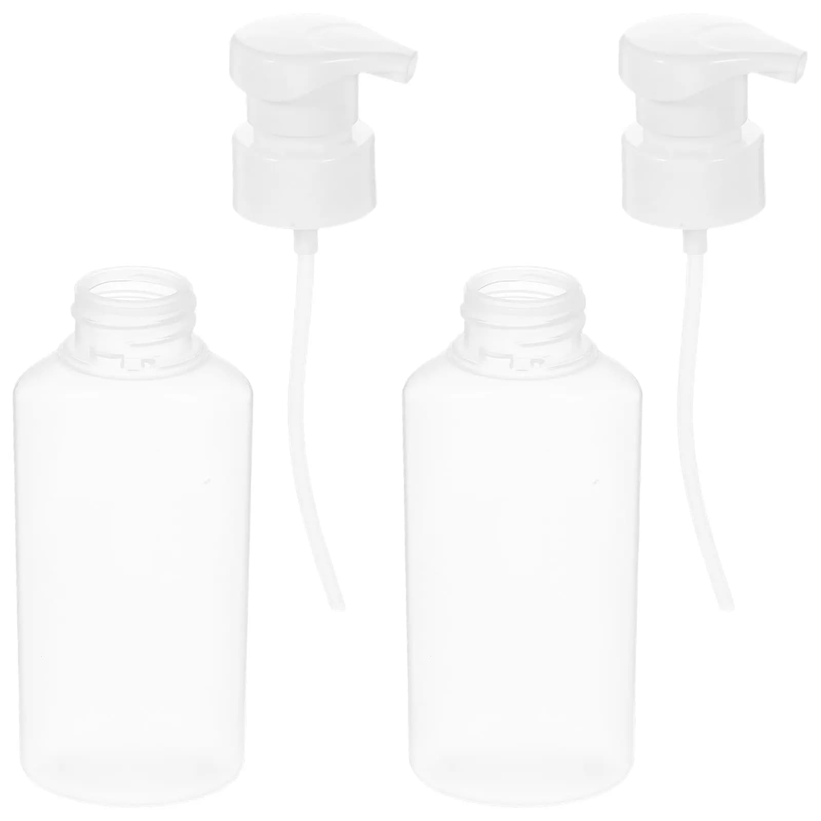 1 set di bottiglie trasparenti in plastica vuote per cosmetici, contenitori portatili per cosmetici, dispenser di sapone per il viso, leggeri, da viaggio