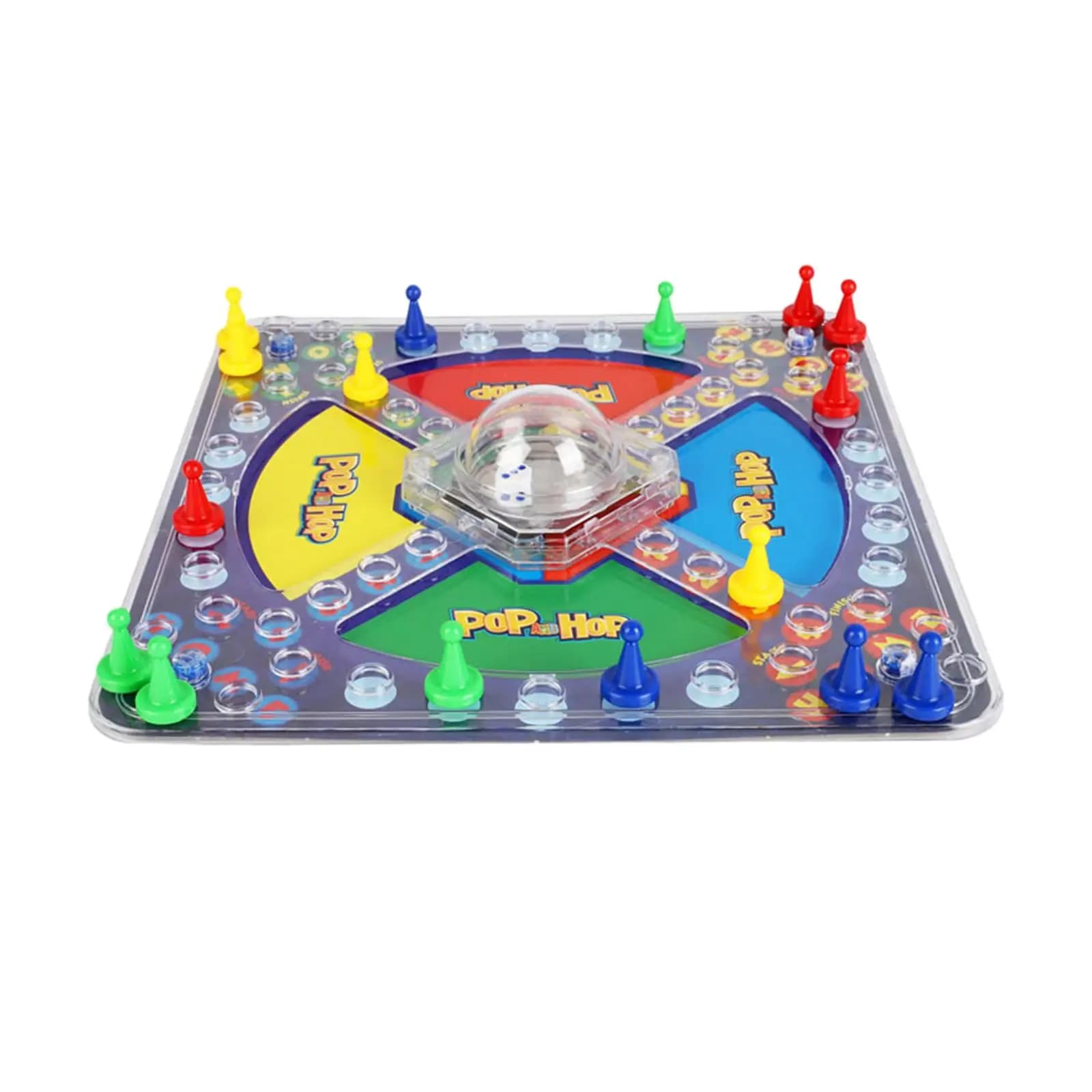 PVC Ludo Board Game Traditional Flying Chess Set for Family Party Travel Kids Age 8-11 Multicolor Gift