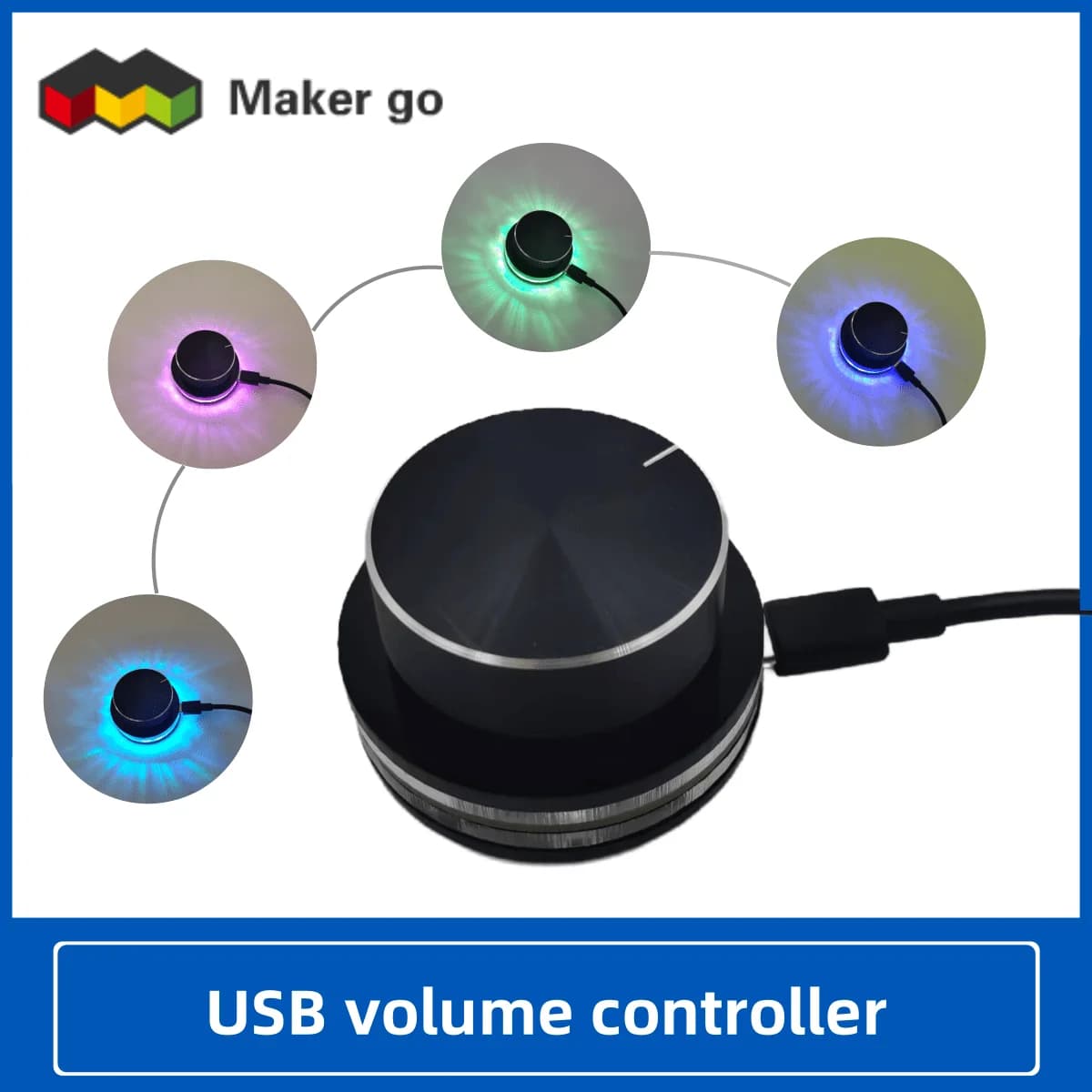 Controller volume USB Manopola 1 tasti Tastiera di programmazione Mini tastierino numerico meccanico RGB per Photoshop Encodifica bianco nero programmabile
