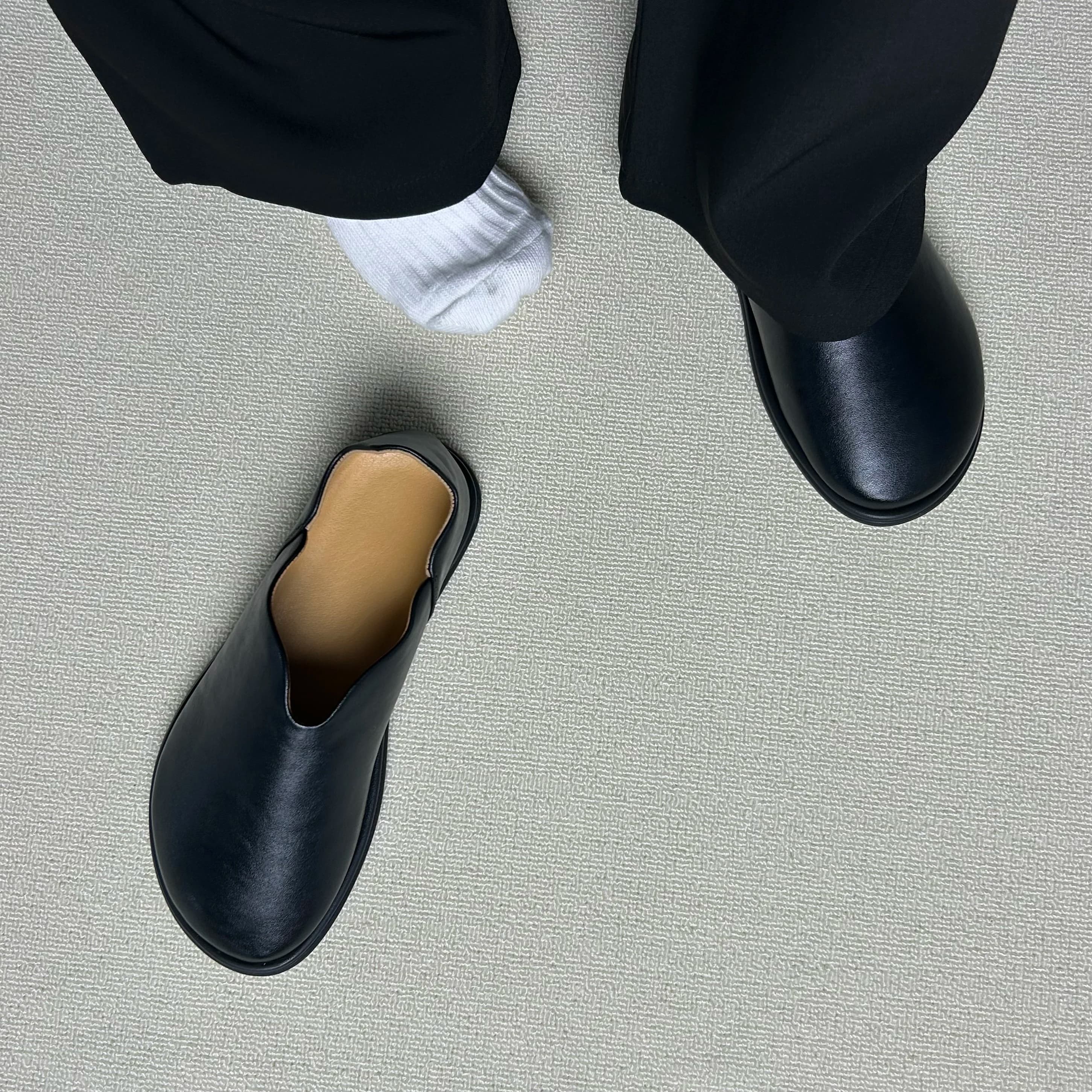 Mocassini da Uomo Trendy, Comodi, con Fondo Piatto, Slip-On, Scarpe Casual a Punta Tonda per Camminare a Piedi Nudi, Ideali per Primavera e Autunno