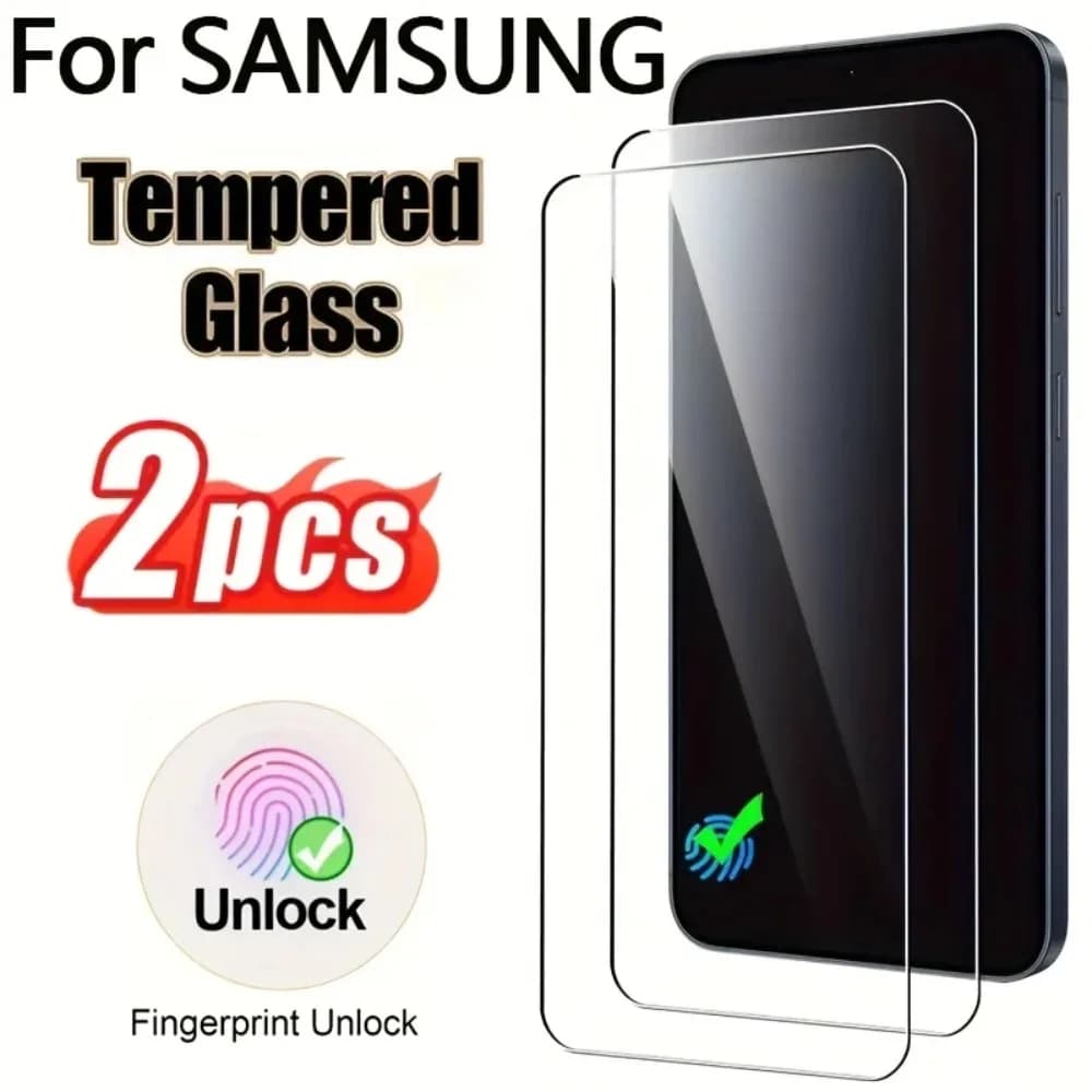 Confezione da 2 Pellicole Protettive in Vetro Temperato ad Alta Definizione Compatibili con Samsung S25 S24 Ultra S23 S22 S21 FE S23 S21