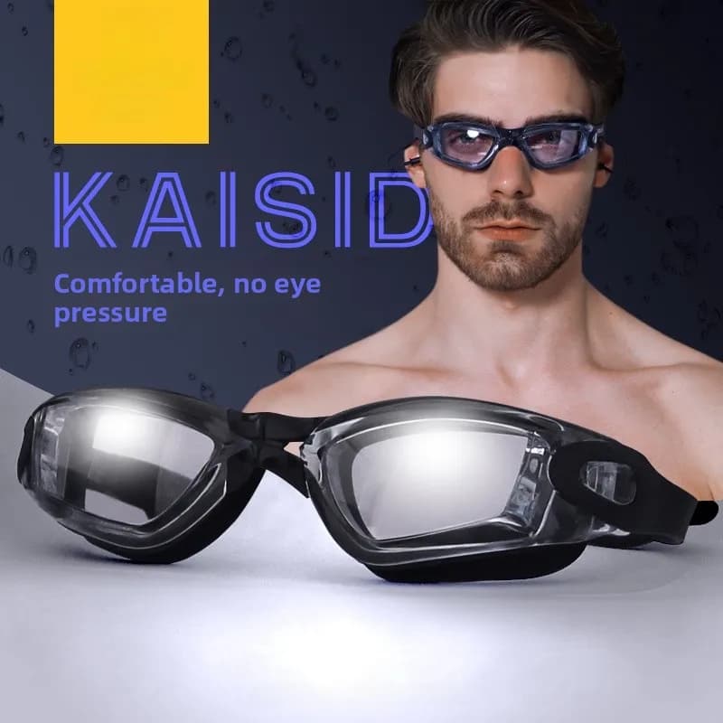 Waterproof Swimwear With Lens Plates, Large Mounting for Men, Clear Vision, Protective Eyelets, High Definition Eyelets