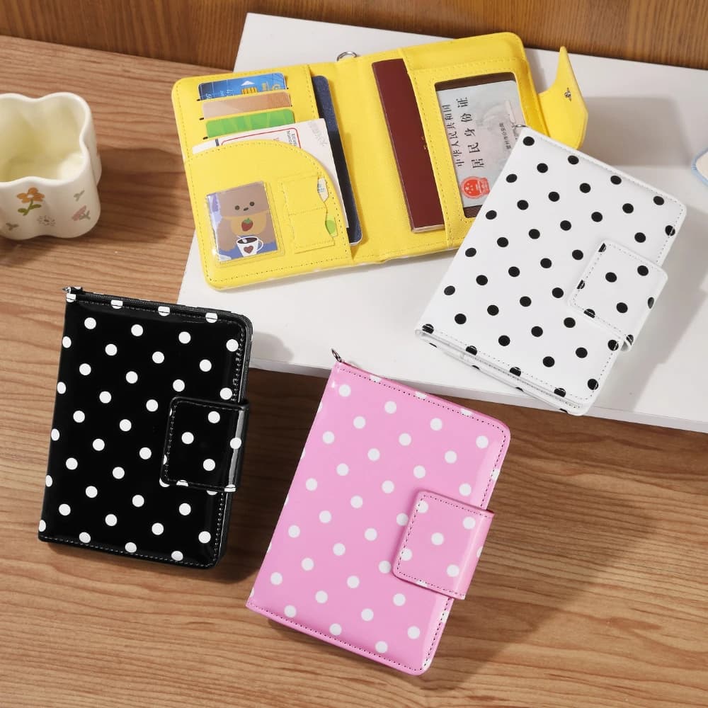 Candy Color Multifunctional Travel Passport Holder Slim Multi-Card Slot Document Storage Bag Card Holder Travel Passport Wallet