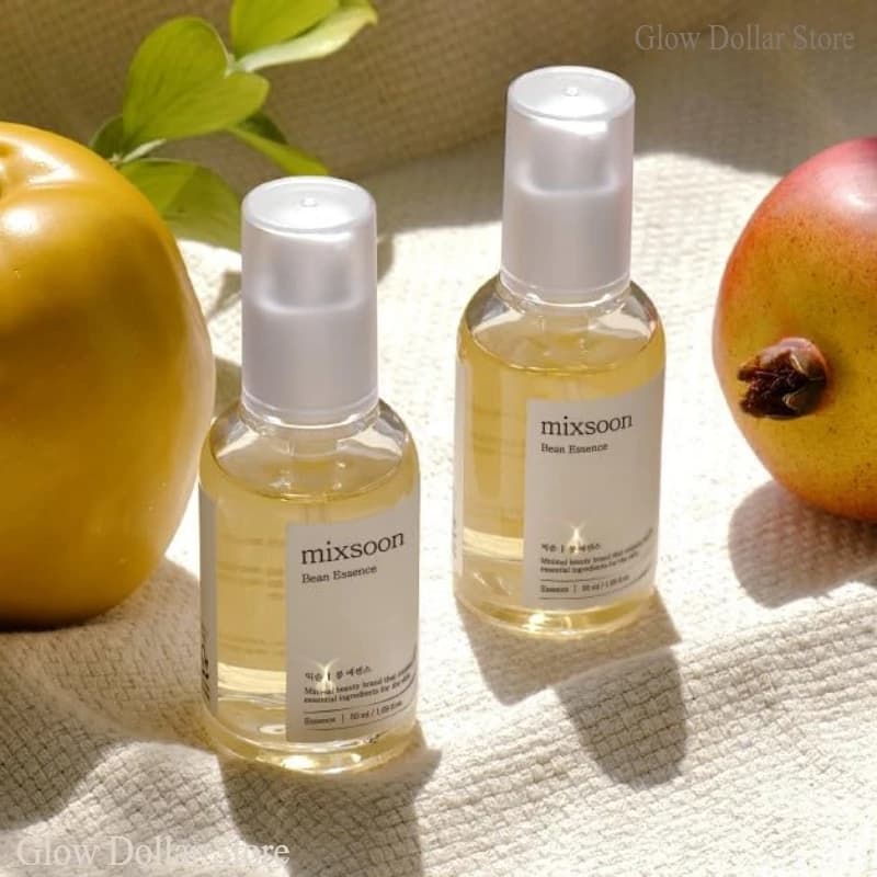 Siero Coreano per la Cura della Pelle Mixsoon Glow Bean, Siero Idratante ed Esfoliante con Acido Ialuronico, Siero Idratante per il Viso 50ml