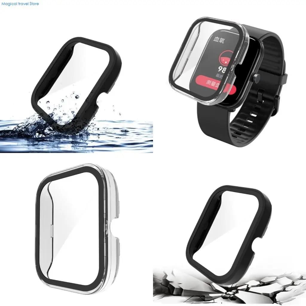 N2UB Screen Protective Case Cover for GST-Lite Scratch-resist Shock Frame Full Coverage Smartwatch One-piece BumperShell