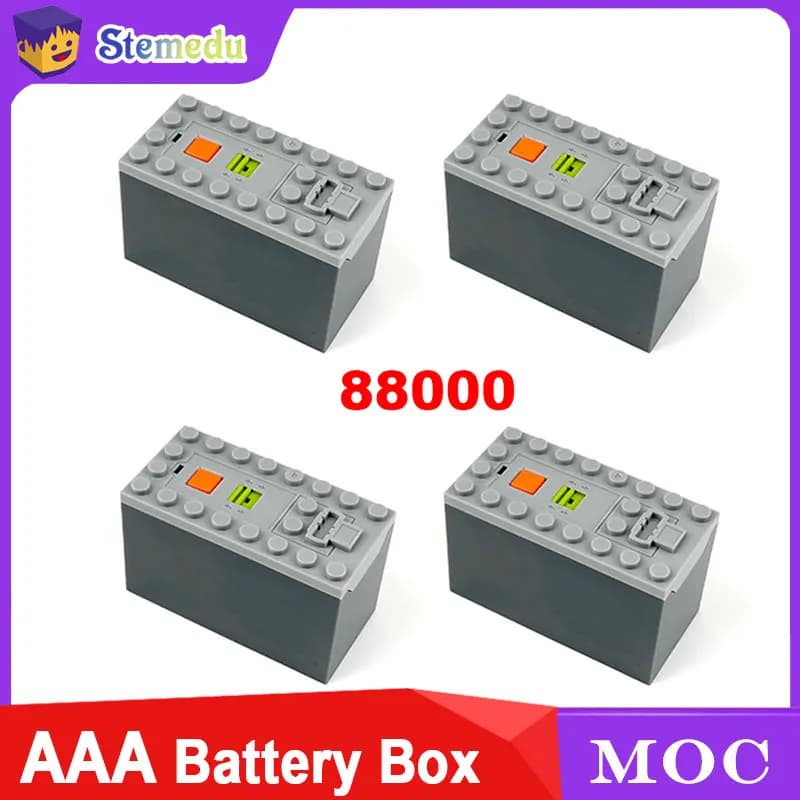 Set di funzioni di alimentazione per scatola batteria AAA 88000 per treni/automobili MOC - Compatibile con i mattoncini Legoeds