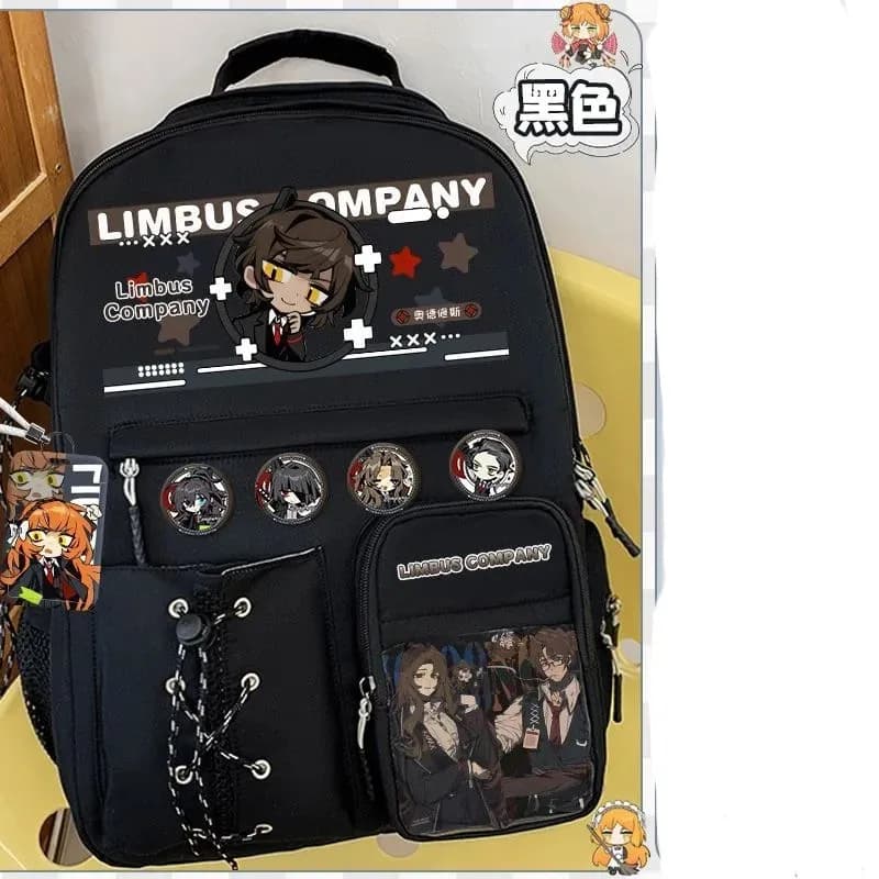 Limbus Company Limbus Company Heathcliff Dante Sinclair Cromer Demian Ishmael Yisang Zaino per la scuola