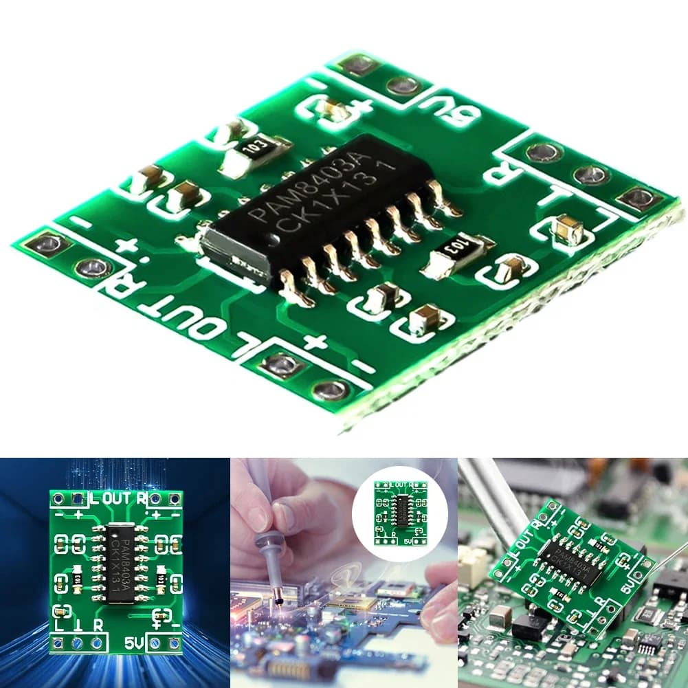 PAM8403 Mini scheda amplificatore di potenza 2x3W Modulo amplificatore audio digitale stereo a 2 canali per Arduino Alimentazione USB 2.5V-5.5V