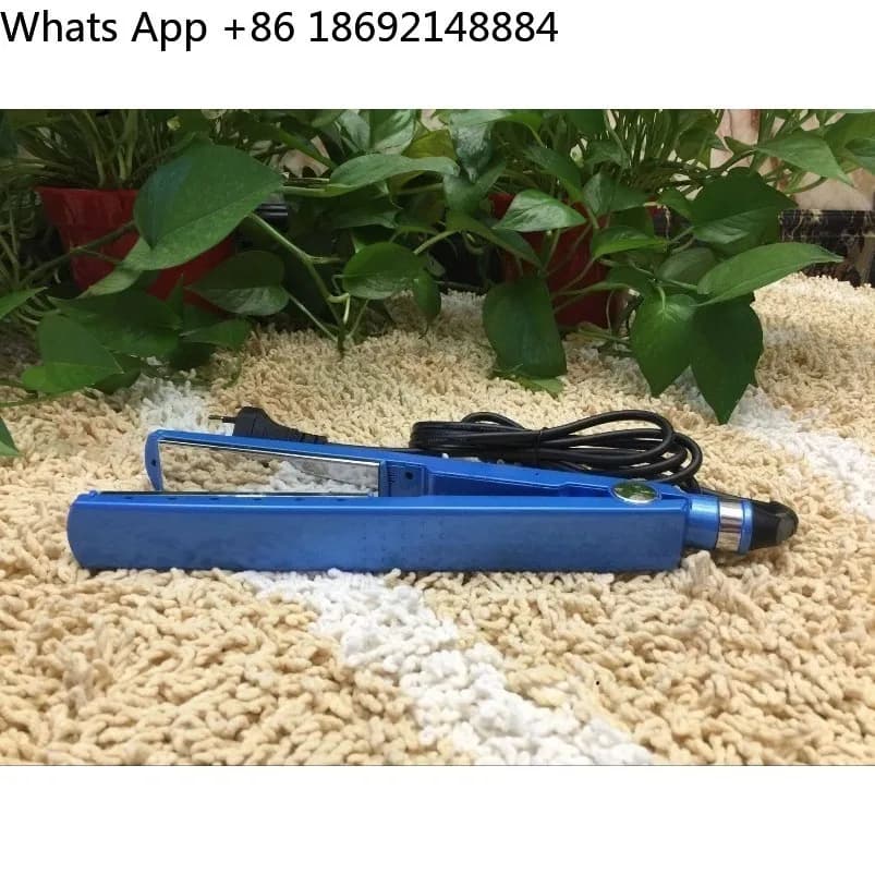 Blue Titanium Nano Hair Plate with Pulse Technology, Fast Delivery