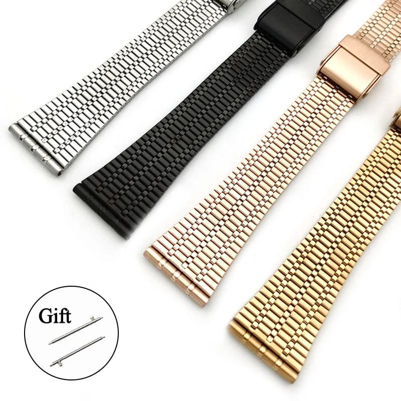 18mm 20mm 22mm cinturino universale per orologio in acciaio inossidabile per uomo donna cinturino morbido a sgancio rapido accessori braccialetto