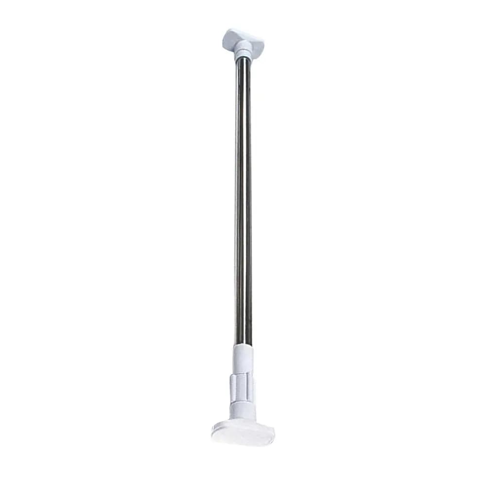 Asta telescopica per tenda da doccia 50-80 cm in acciaio inossidabile, barra multifunzione a tensione per bagno, senza foratura, asta per asciugare i vestiti