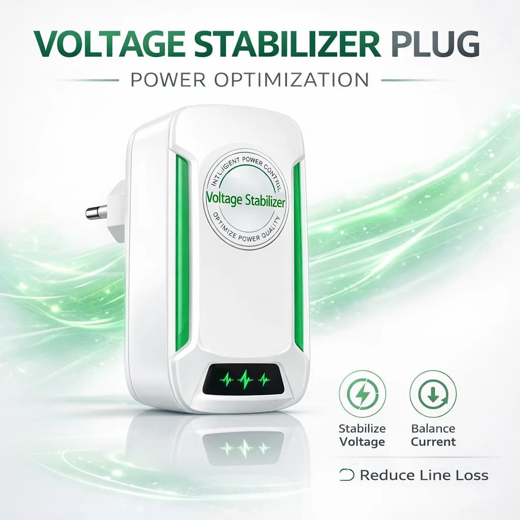 Voltage Stabilizer Plug For Home Power Optimization Device 90-250V Household Electrical Voltage Regulator EU/US/UK