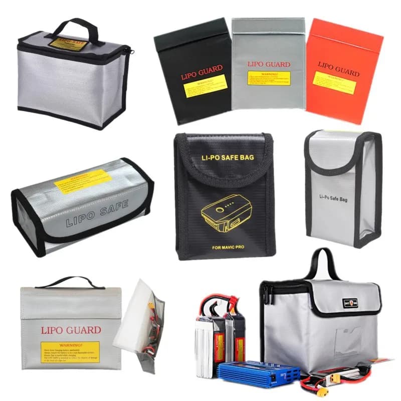 Borsa di sicurezza per batteria al litio impermeabile, ignifuga, antideflagrante, batteria modello aeronautico, alimentatore mobile, avvio e stor
