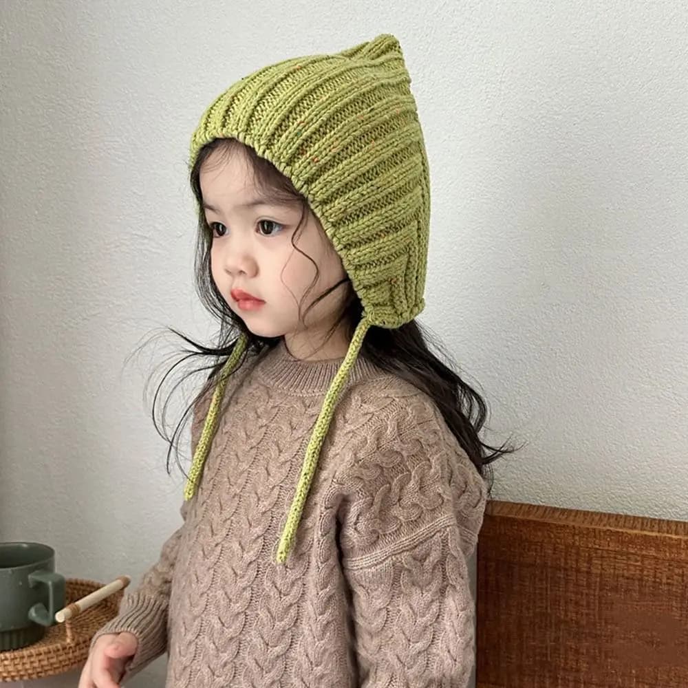 1-4 anni bambino moda elfi cappelli invernali per bambini morbido uncinetto cappelli a cuffia per bambini casual cartone animato berretto lavorato a maglia ragazzi ragazze