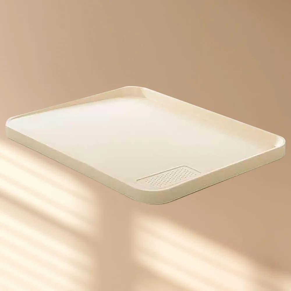 PP Plastic Cutting Board Raised Edges Anti Skid Chopping Board Multi-functional Sloped Ramp Food Chopping Block