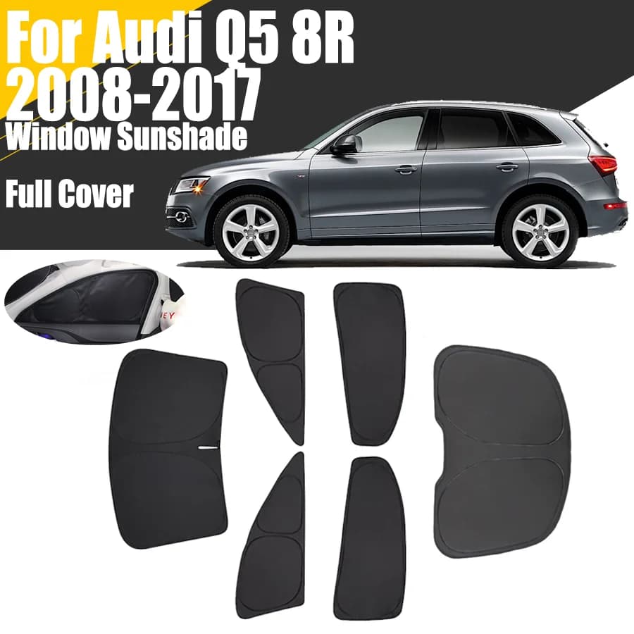 Personalized Cover Full Automobile Sun Window For Audi Q5 8R 2008 - 2017 Privacy Tent Blind Windscreen 2010 2012 2013 2015 2016