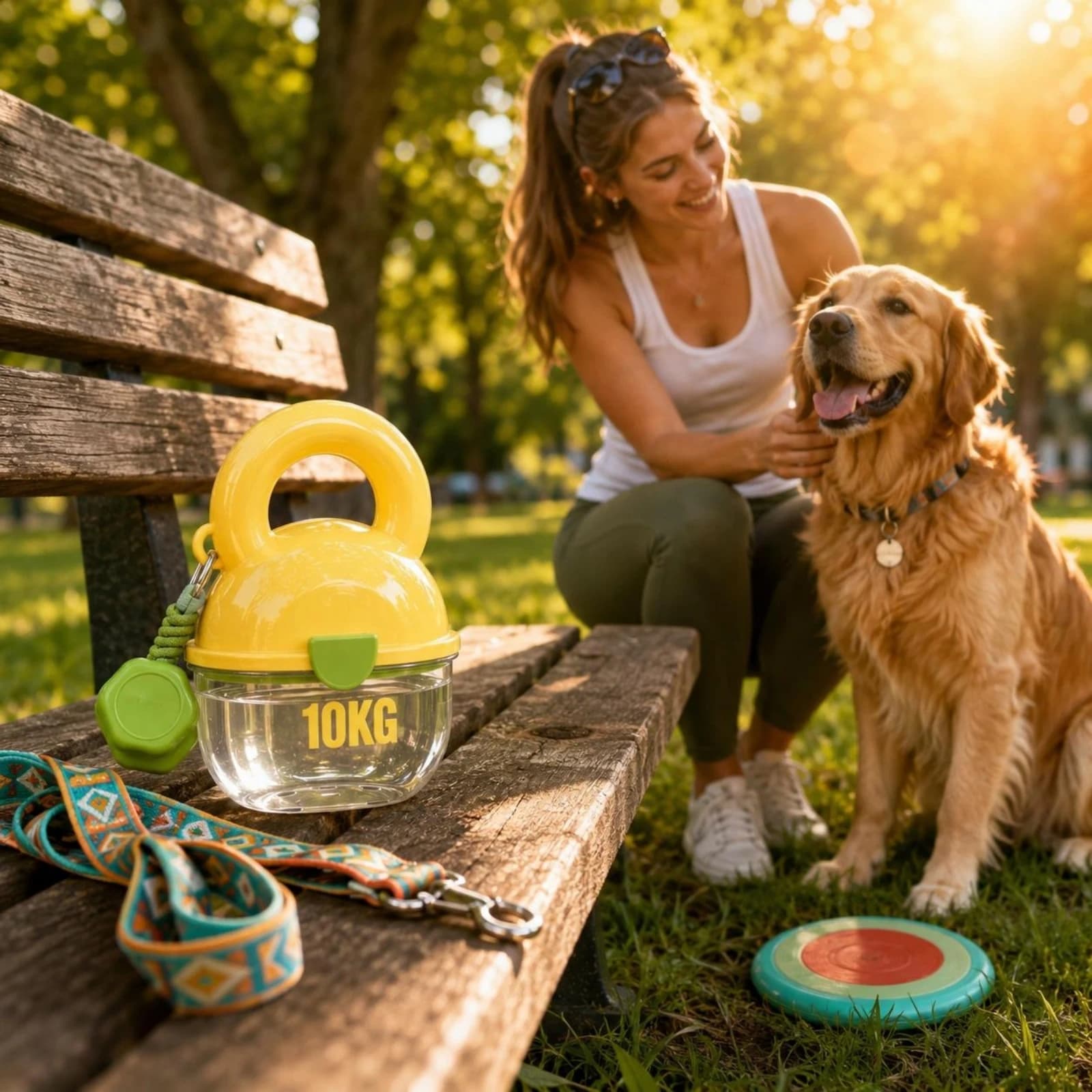 Dog Water Bottle with Bowl Carrying Handle Portable Dog Water Bottle Pet Care Food-Grade Rounded Shape for Dogs