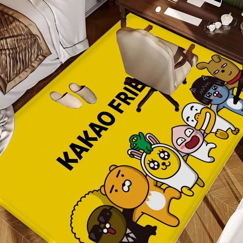 K-KAKAOS FRIENDS Floor Mat Cheaper Anti-slip Modern Living Room Balcony Printed Bedside Mats