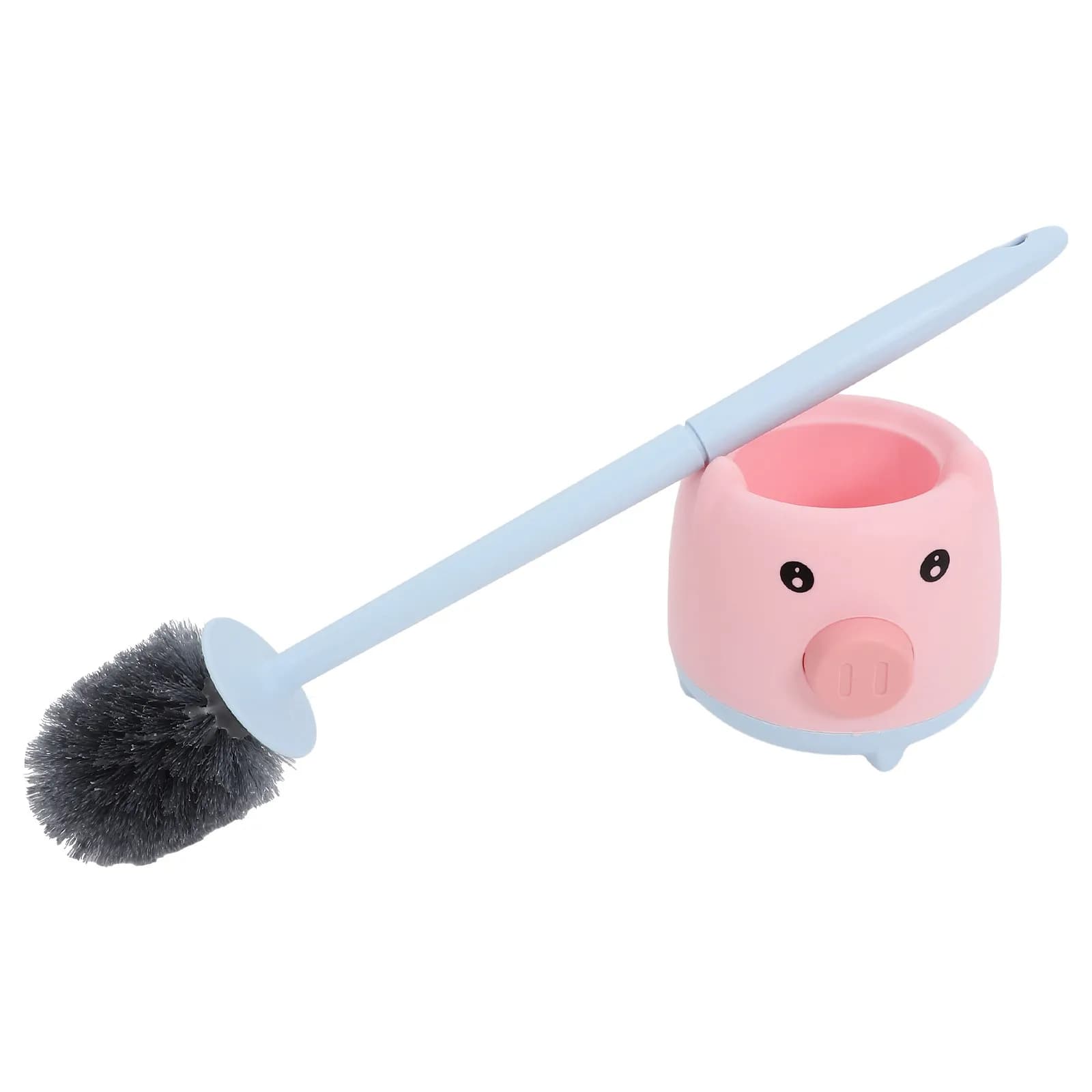 1Set Toilet Brush Durable Long Handle Practical Bathroom Cleaning Brush Toilet Bowl Scrubber Cleaning Tool for Home Office
