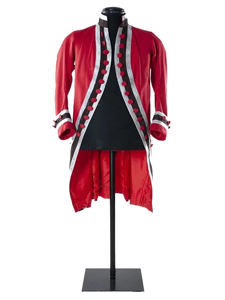 Red rococo men's jacket from the 18th century Cosume Royal rococo dress jacket King Prince Theatre costume Made to measure