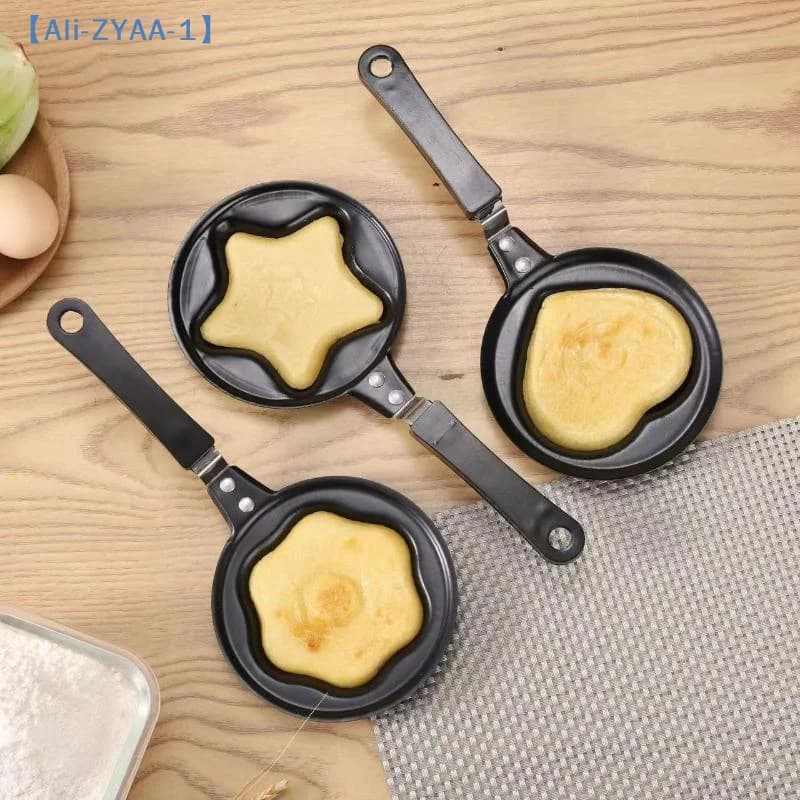 Mini Padella a Forma di Cuore per Uova e Pancake, Utensile da Cucina per Colazione, in Ghisa, Senza Coperchio 【ZYAA-1】