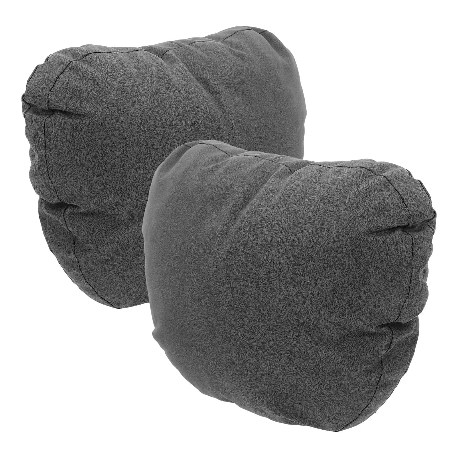 2Pcs Car Neck Headrest Neck Cushion Ergonomic Support Soft Suede Cotton Padding Travel Car Seat Pillow Headrest Ergonomic Pillow