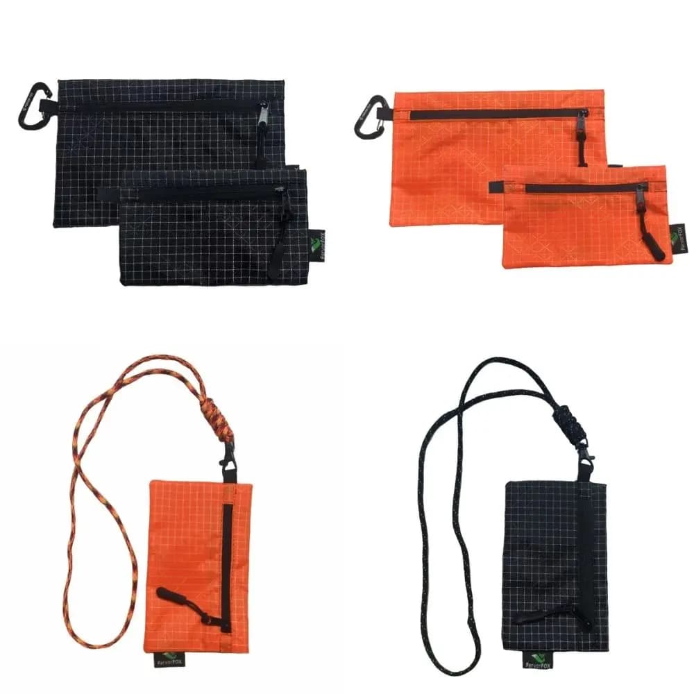 Portable Lightweight Outdoor Storage Bag with Rope Waterproof Key Card Wallet ‌Wear Resistant Zipper Outdoor Organizer Travel