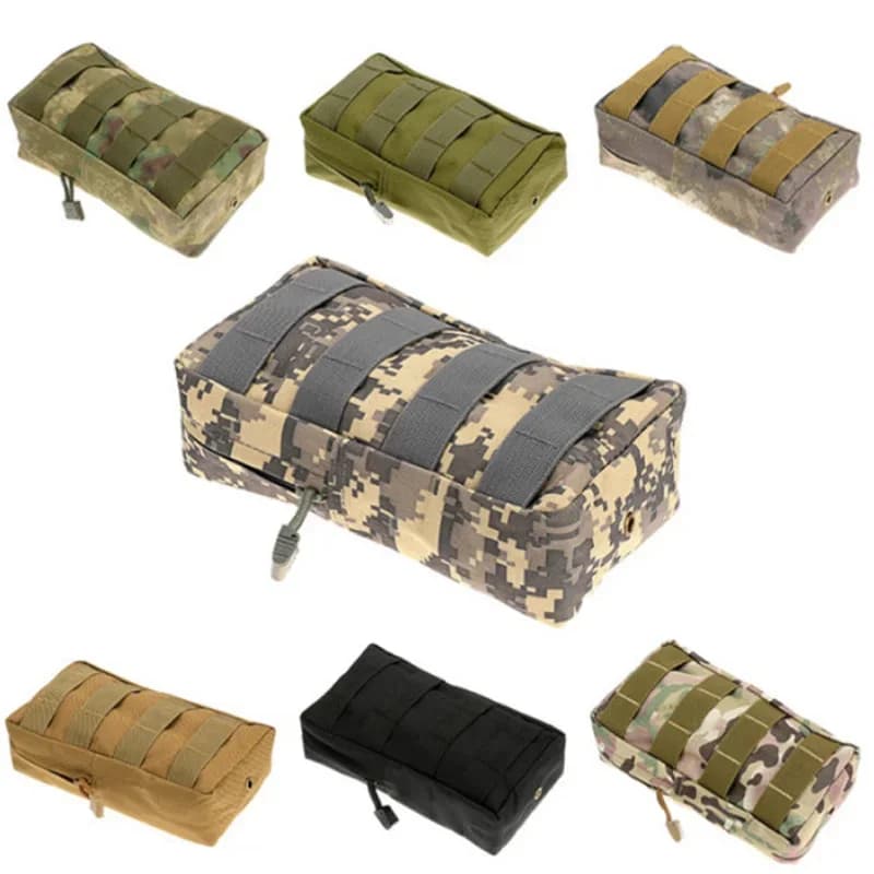 Kit di pronto soccorso multiuso Molle per esterni Camouflage FG atacs AU Marsupio Borse tattiche Borsa per accessori Custodia per riviste Attrezzi per attrezzi