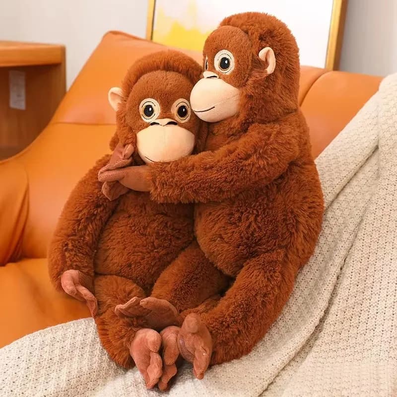 Plush of Gorilla Cartoon from 66cm, Monkey Scimpanzé Morbida, Doll Padded, Backpack, Car bag, Room decoration, Gift for Fans