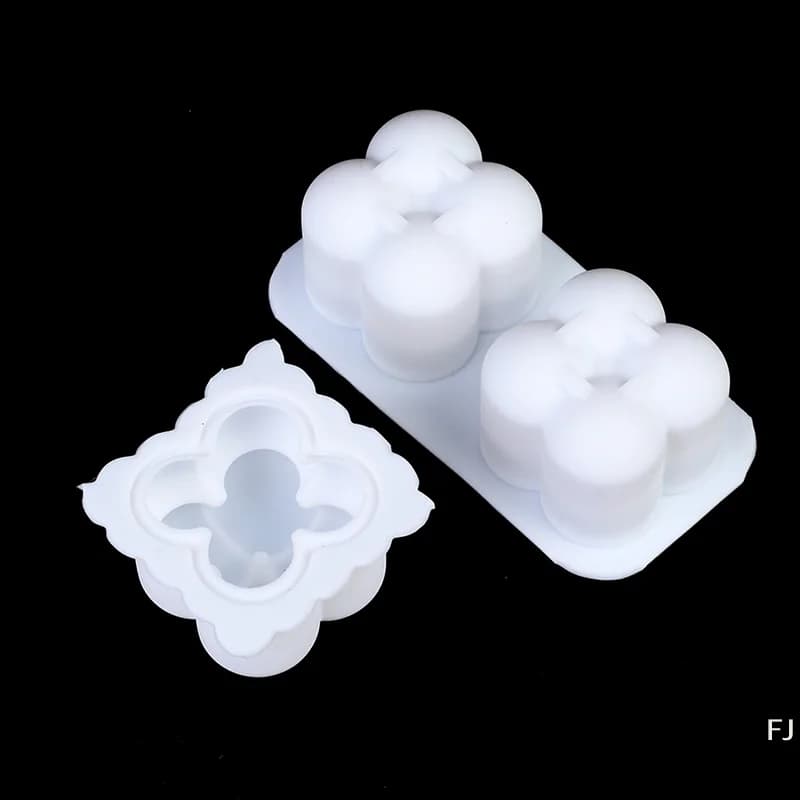 Stampo in Silicone a Forma di Cubo 3D per Candele e Sapone, Stampi per Creazioni Fai-da-Te in Resina Epossidica