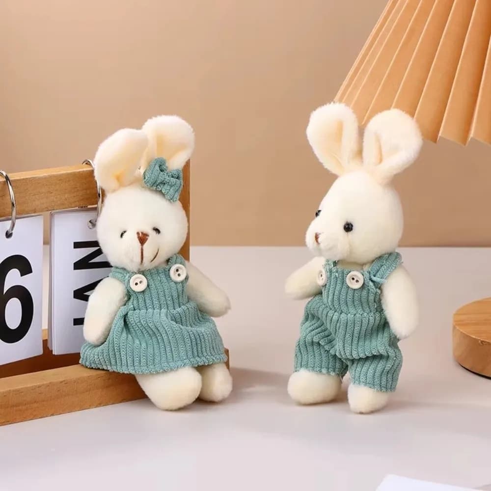 Nuovo Morbido Peluche a Forma di Coniglio, Simpatico Cartone Animato, Bambola Imbottita, Portachiavi, Ciondolo per Borsa, Decorazione per Chiavi