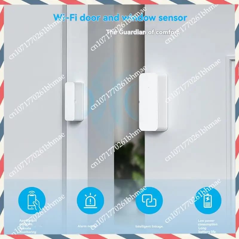 -A21Z Sensore wireless per porte e finestre TUYA Smart WIFI, sistema di allarme per notifiche di porte aperte/chiuse