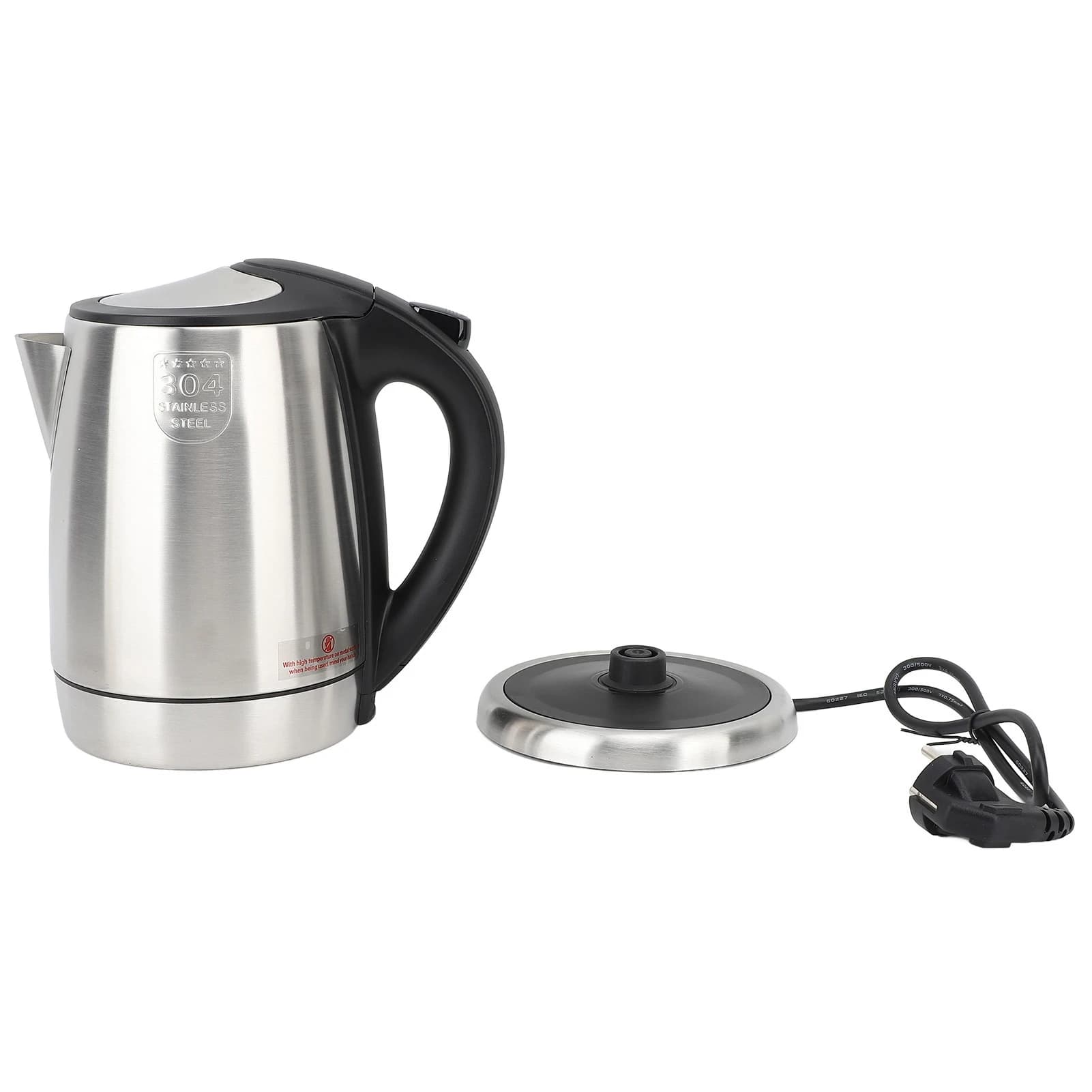 Electric Kettle 2.0L Prevent Dry Burning Auto Shut Off 304 Stainless Steel Water Boiler for Tea Coffee