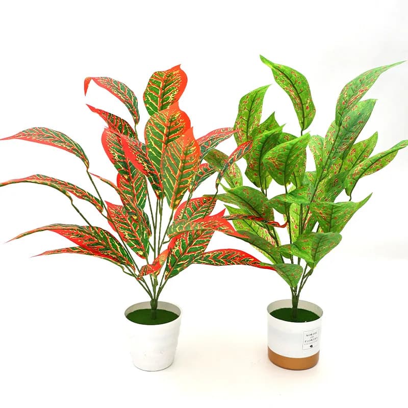 Simulated green plant decoration small potted plant plastic flower simulation floral arrangement set bonsai decoration home flow