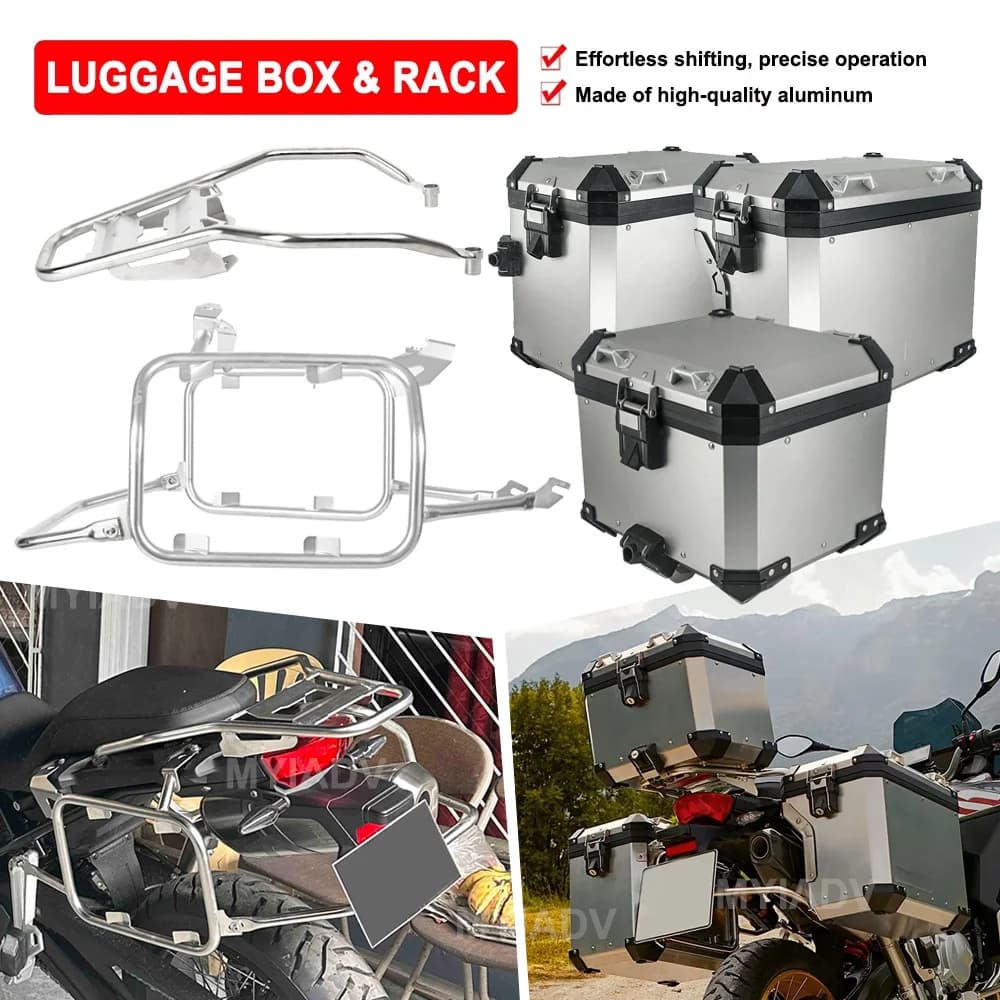 Moto Top Case Borse laterali Bisaccia Portapacchi Per BMW F750GS F850GS Adventure 2013-2022 2023 Scatola di Alluminio Tronco Staffa
