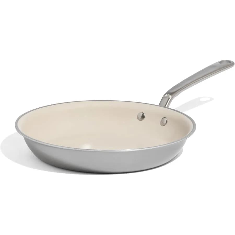 Pots - 10" ceramic non-stick pan with stainless steel handle - 5 layer stainless steel plating with Stay-Cool handle - Professional Cookwa