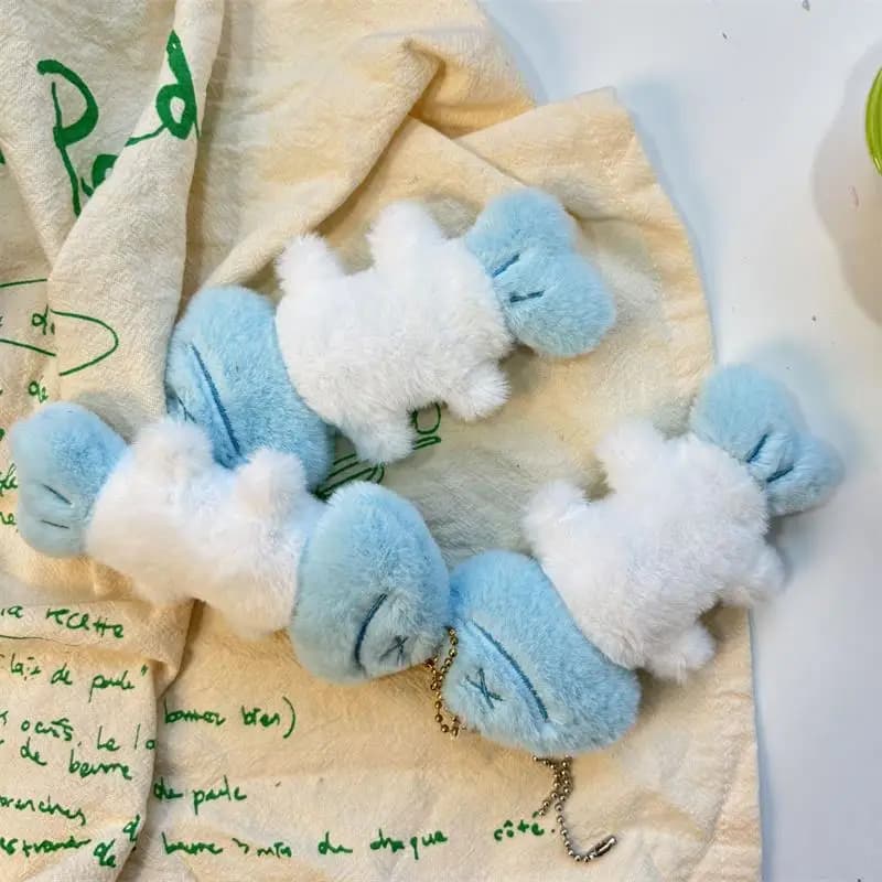 1/2 pezzi simpatico cartone animato divertente lisca di pesce bambola di peluche giocattoli di peluche portachiavi pendenti zaino creativo ornamenti appesi regalo per bambini