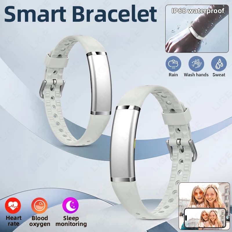 Smartwatch di Lusso LIGE 2026, Corpo Ultra-sottile, Impermeabile IP68, Monitoraggio Quotidiano, Gestione Ciclo Mestruale, Braccialetto Intelligente per Donne e Uomini