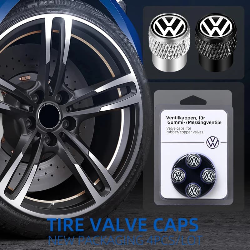 4 pz Auto Ruota Valvola Della Gomma Tappi Pneumatico Cerchione Stelo Coperture Airdust Impermeabile Per VW Volkswagen Golf 6 Polo Passat Tiguan Touran Jetta