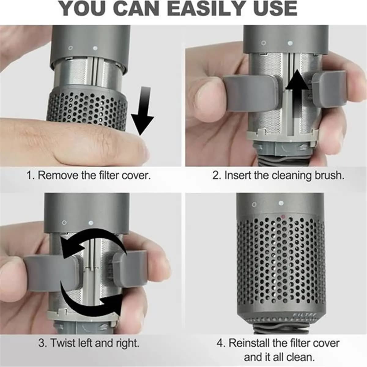 A10R hair plate attachment for Dyson Airwrap HS01 HS05 HS08 to comb smoothly and transform hair into smooth hair A