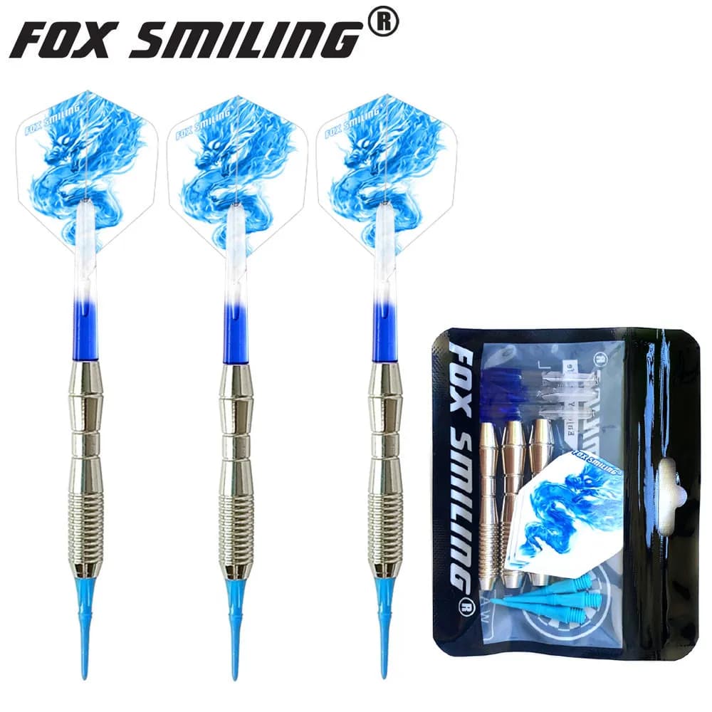 Volpe sorridente 3 pezzi 18g freccette morbide con punte e aste per freccette in Nylon